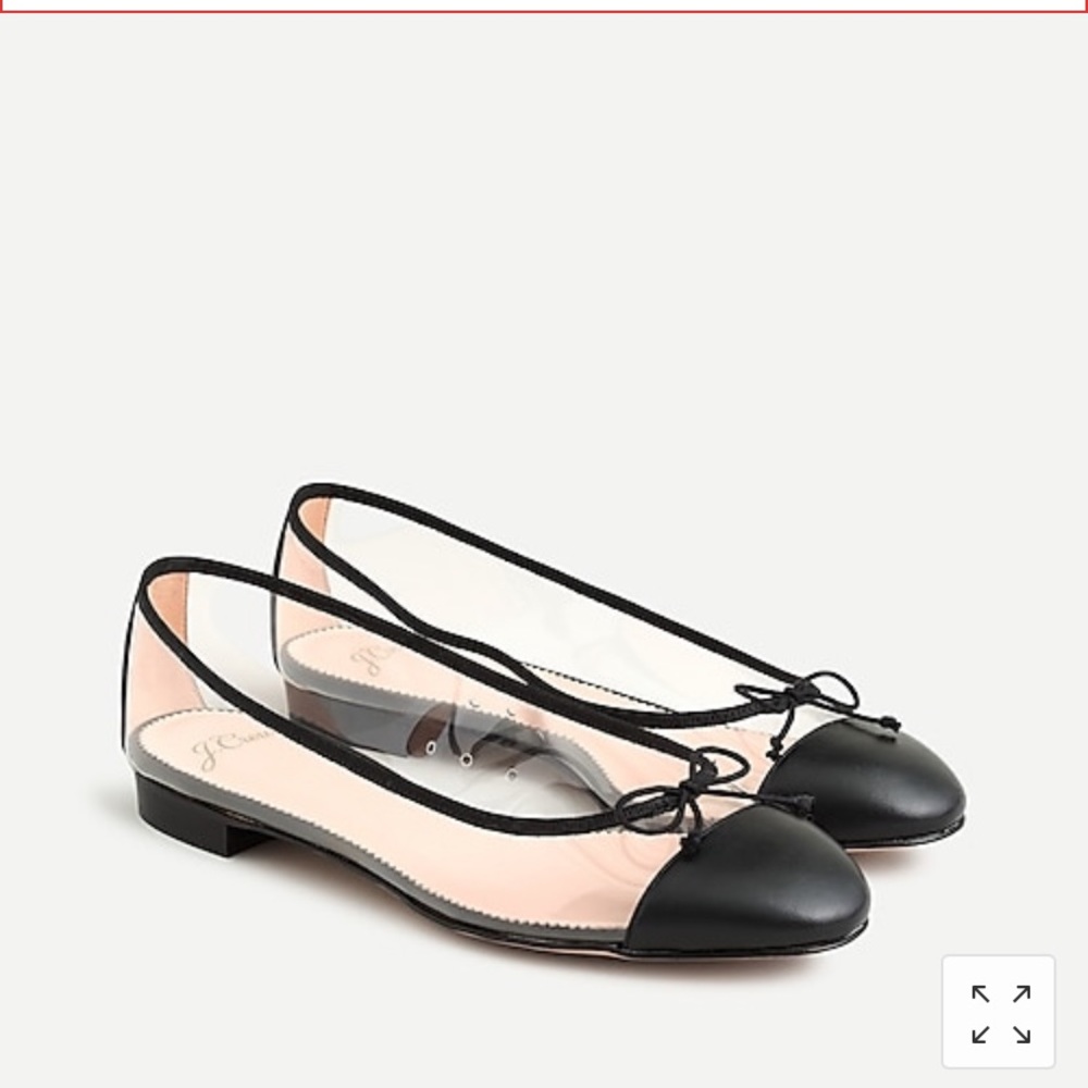 J.Crew Kiki transparent flat